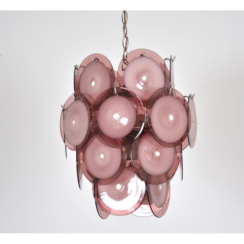Vintage chandelier in Murano glass by Gino Vistosi 1960