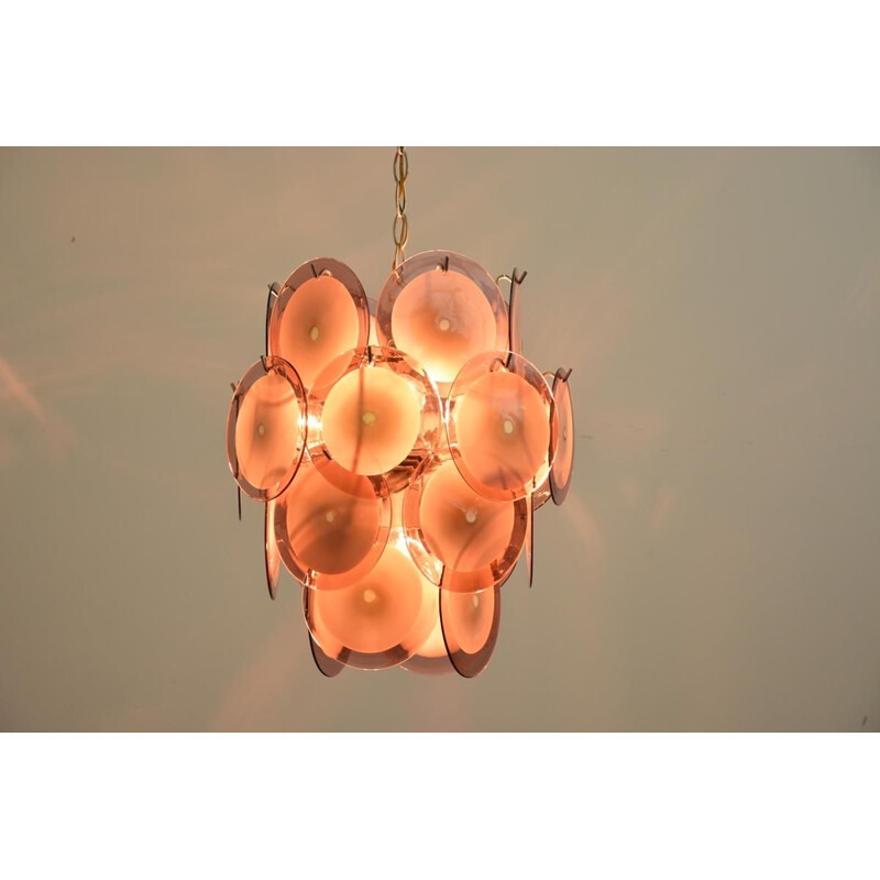 Vintage chandelier in Murano glass by Gino Vistosi 1960