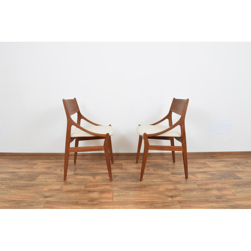 Pair of Teak Dining Chairs by Vestervig Eriksen for Brdr. Tromborg Eftf, 1960