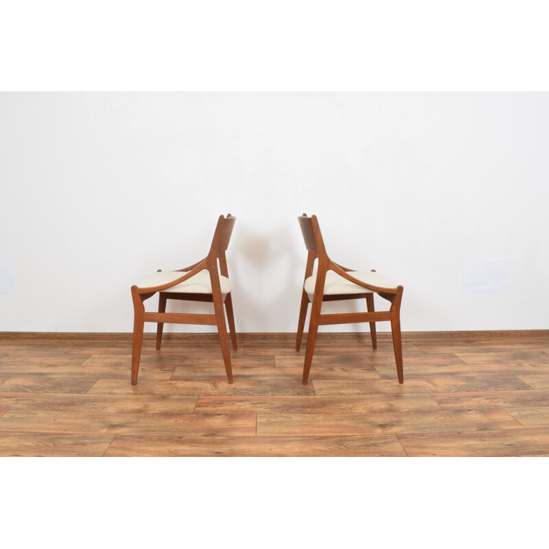 Pair of Teak Dining Chairs by Vestervig Eriksen for Brdr. Tromborg Eftf, 1960