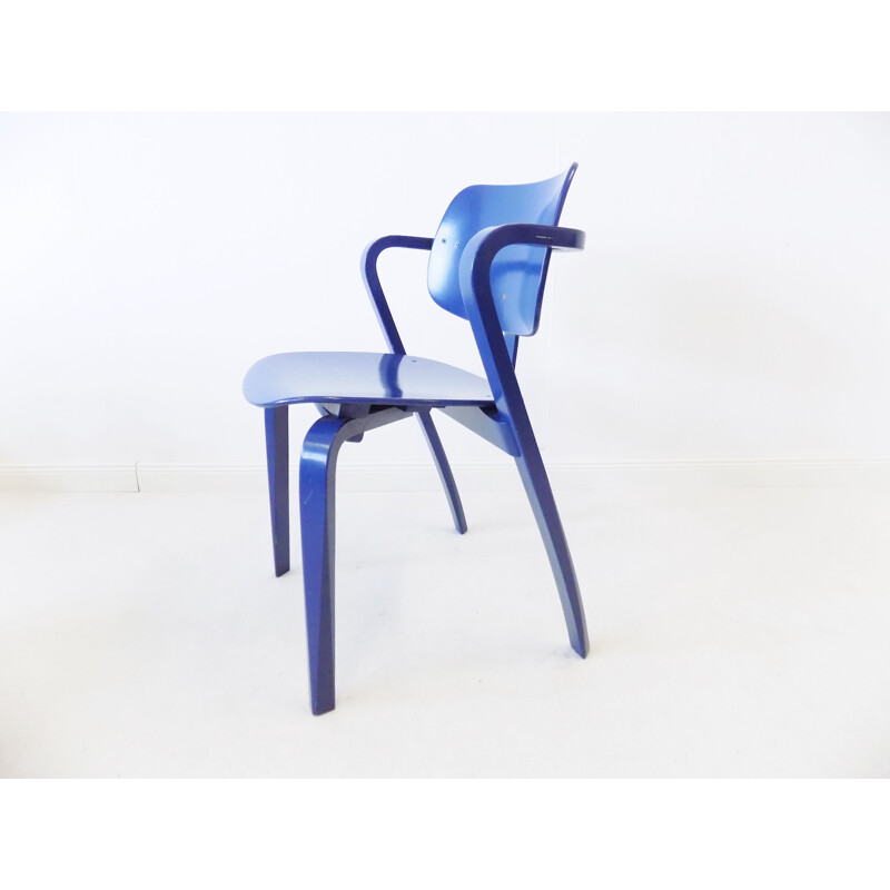 Vintage set of 6 stackable dining chairs by Ilmari Tapiovaara for Asko Aslak