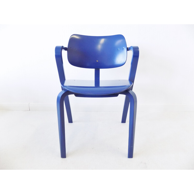 Vintage set of 6 stackable dining chairs by Ilmari Tapiovaara for Asko Aslak