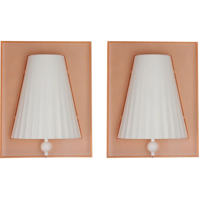 Pair of vintage wall lamps by Starck for Flos, Walla Walla model, 1994