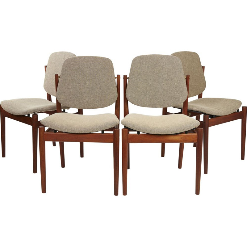 Set of 4 Danish chairs by Arne Vodder 1956