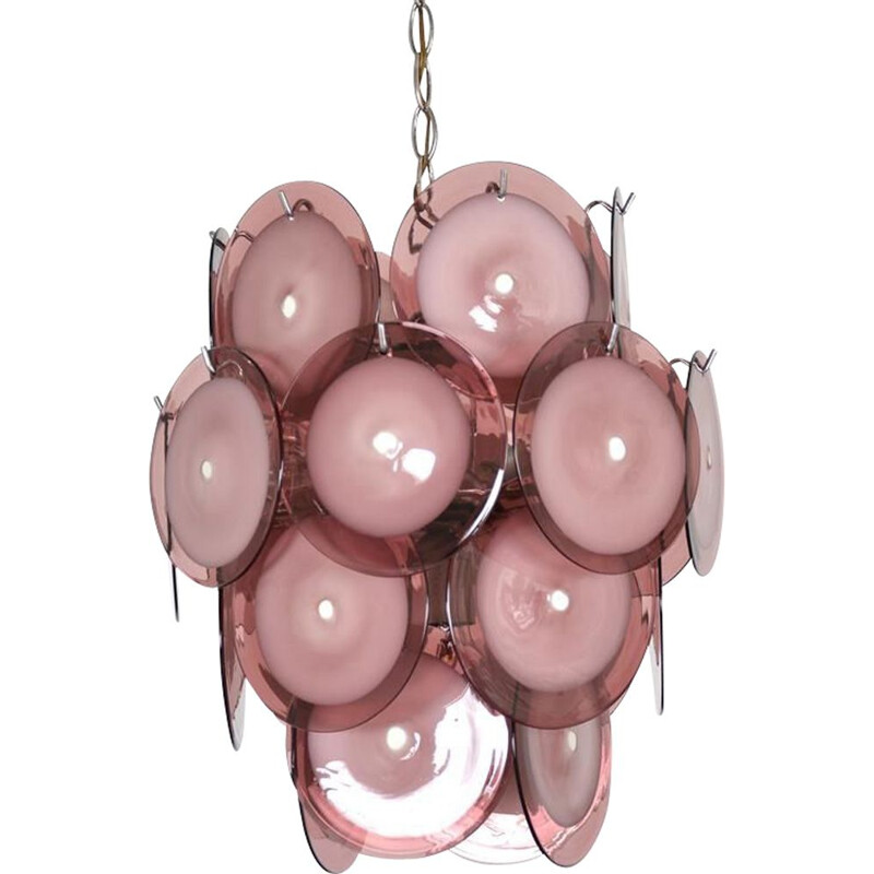 Vintage chandelier in Murano glass by Gino Vistosi 1960