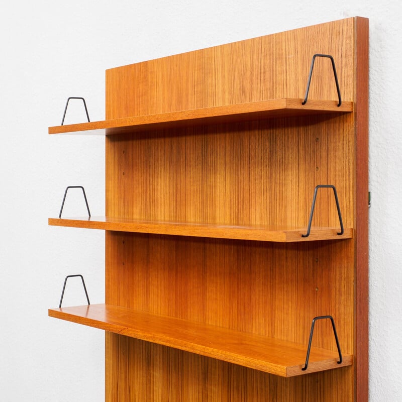 Vintage teak shelving system, modular 1960