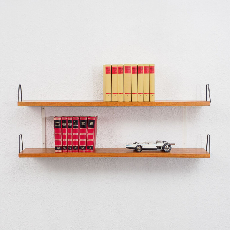 Vintage wall shelf, teak 1960