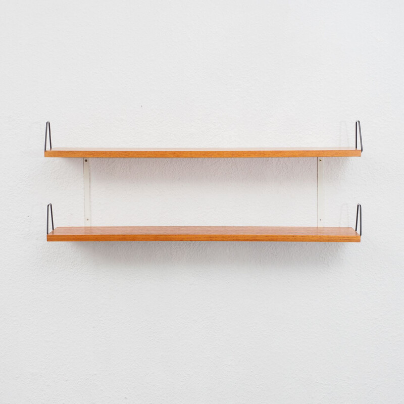 Vintage wall shelf, teak 1960