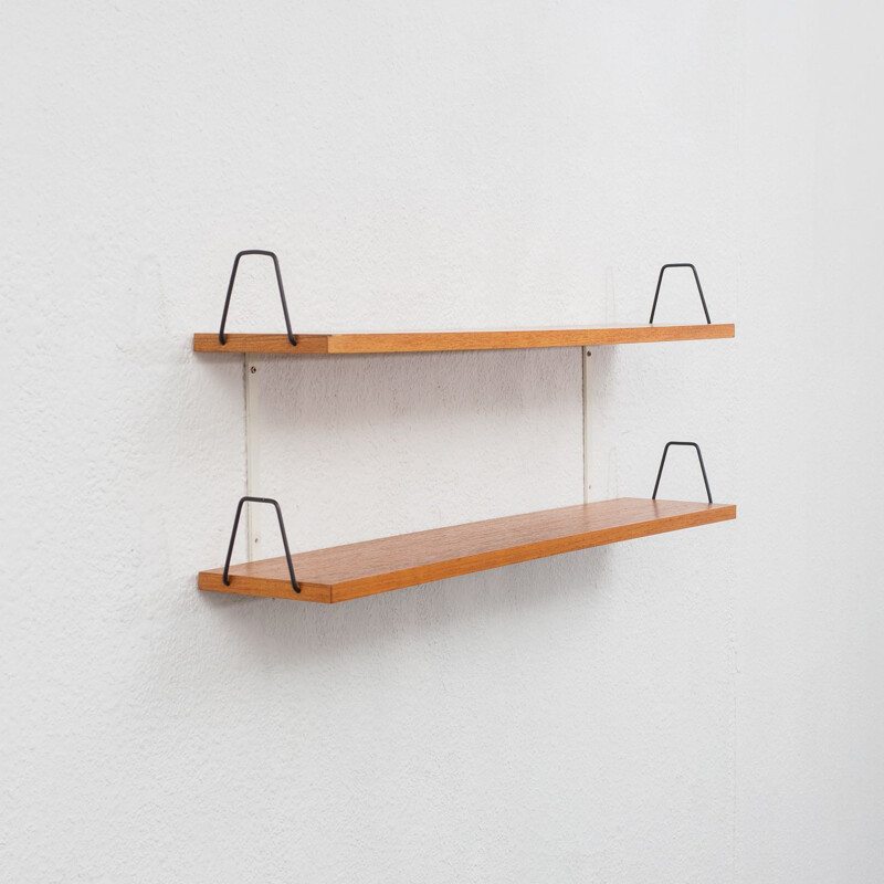 Vintage wall shelf, teak 1960