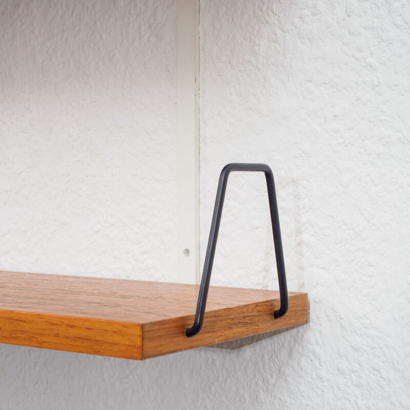 Vintage wall shelf, teak 1960