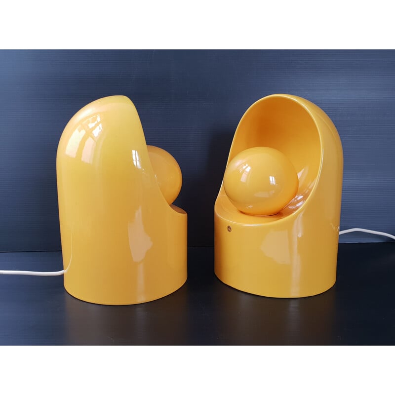 Pair of vintage lamps SC3 by Marcello Cuneo for Gabbianelli, 1960