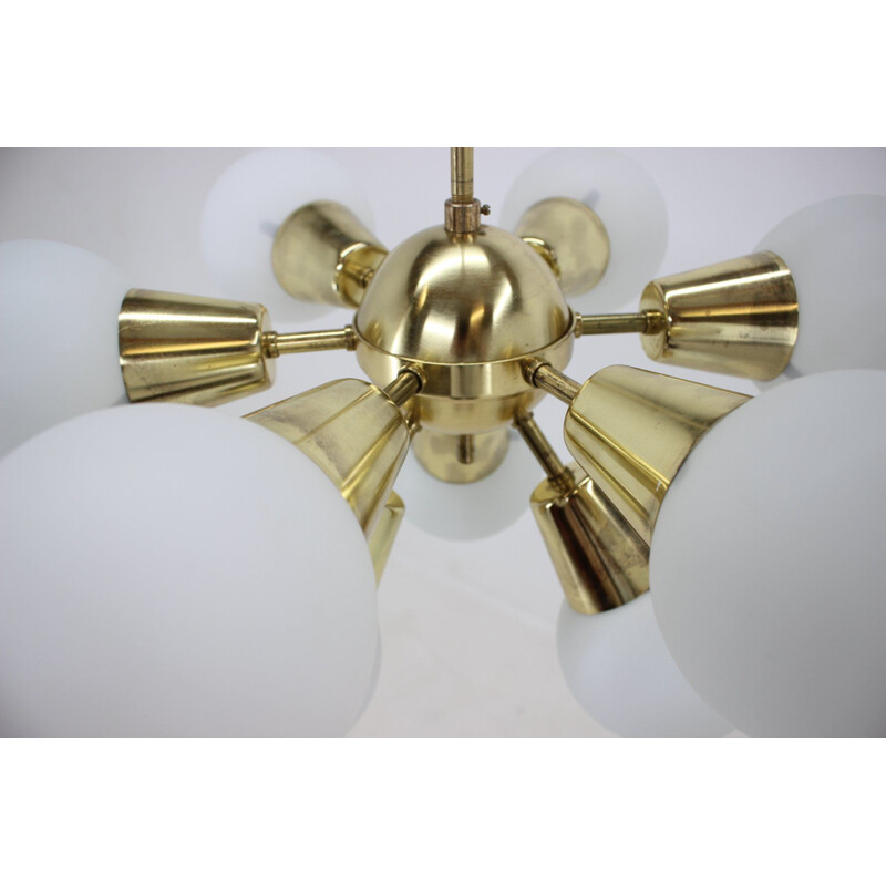 Vintage Sputnik chandelier, Czechoslovakia 1970