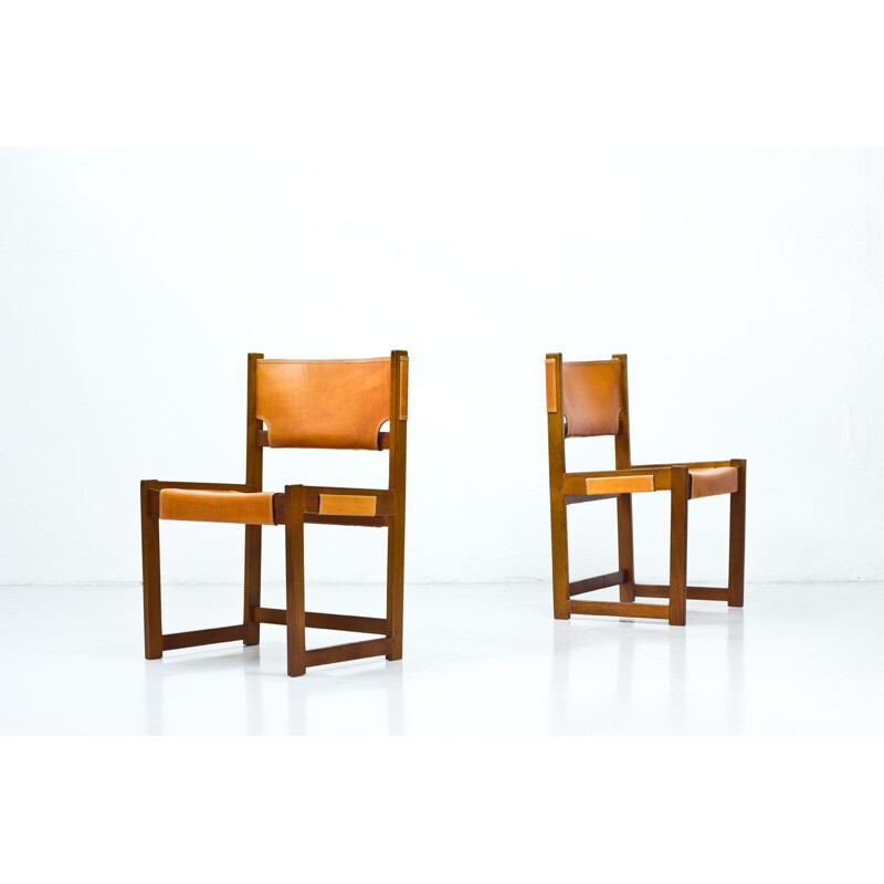 Pair of vintage Dining Chairs by Sven Kai Larsen for Nordiska Kompaniet