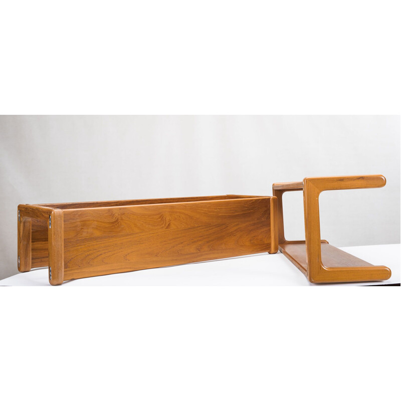 Set of 2 vintage Teak Wall Shelves, 1960