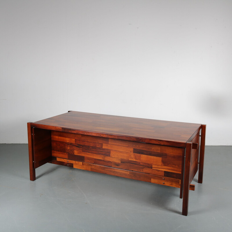 Bureau vintage en bois de Jorge Zalszupin de L'Atelier San Paulo, 1960