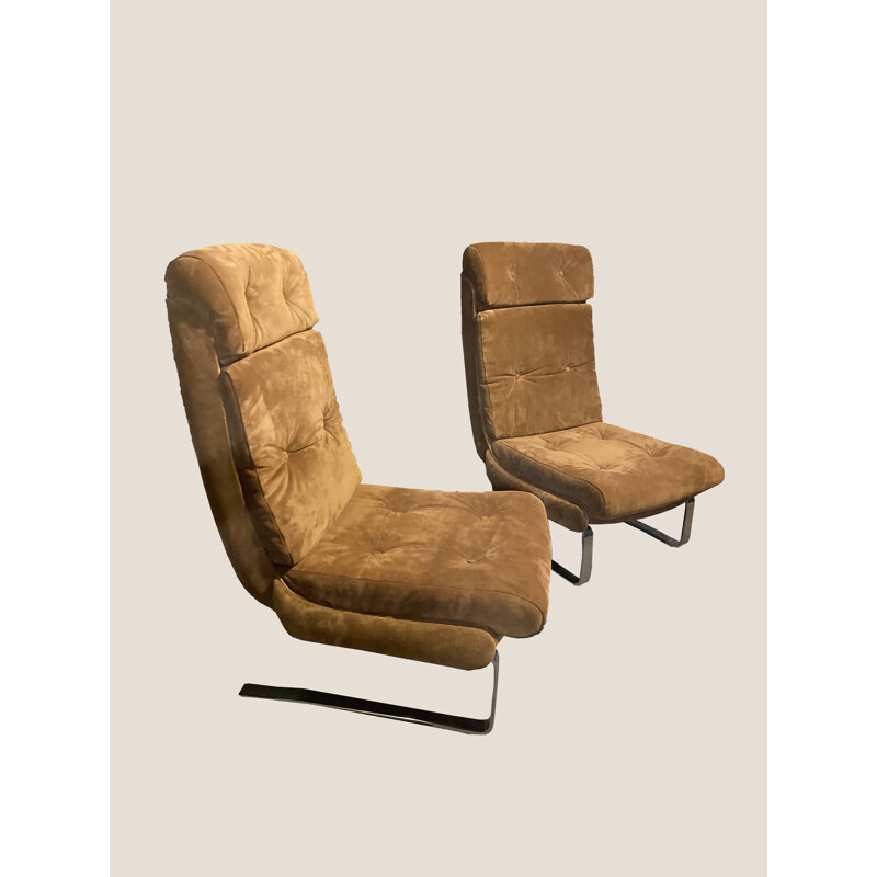 Paar vintage fauteuils uit de jaren 1970