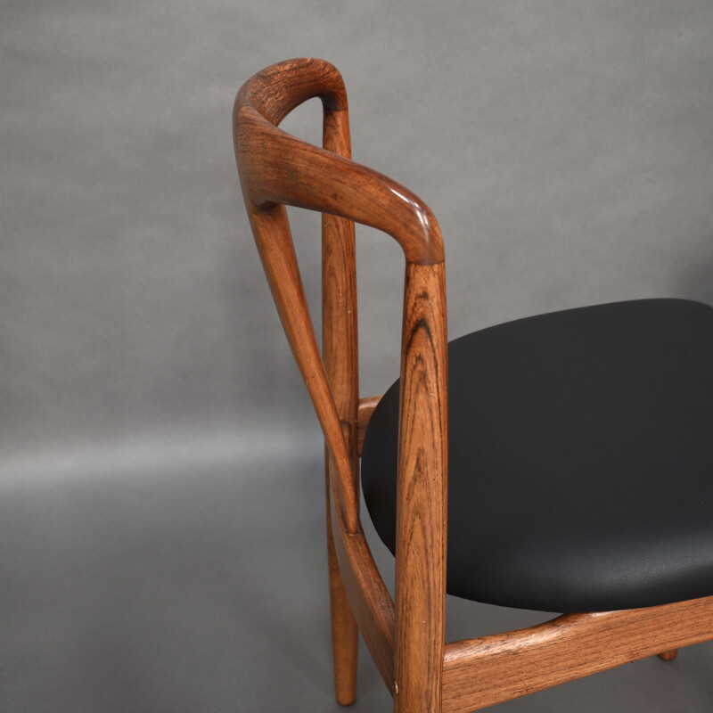 Set of 4 johannes andersen "juliane" chairs, denmark - new upholstery 1960