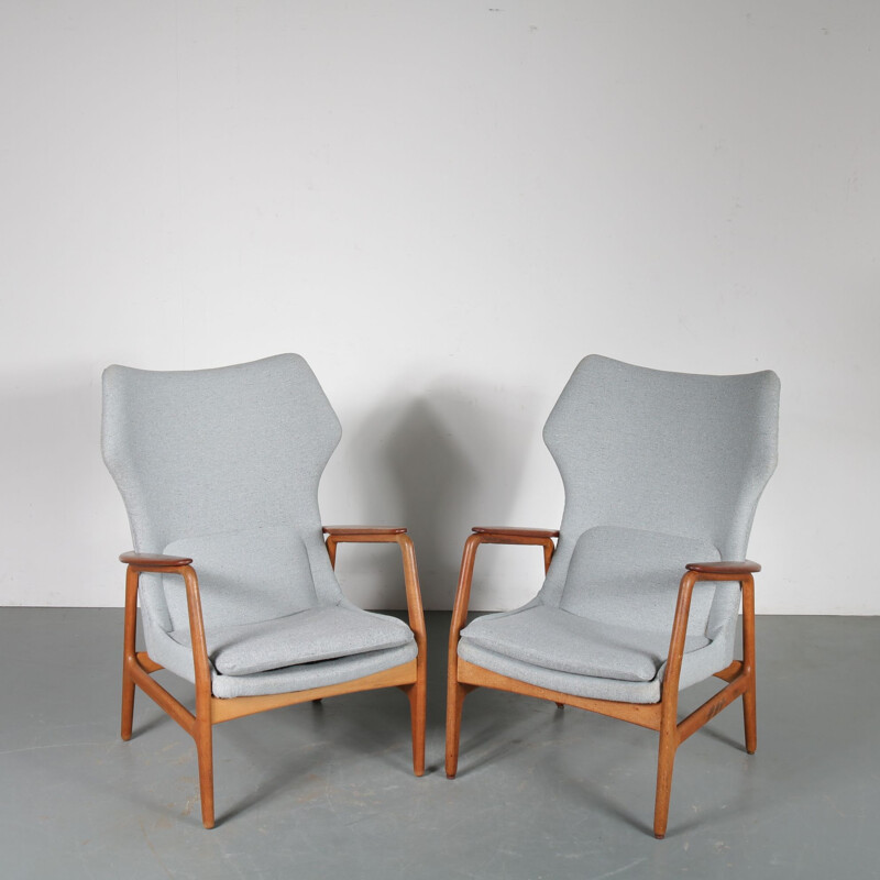 Paire de fauteuils vintage d'Aksel Bender Madsen pour Bovenkamp, Pays-Bas