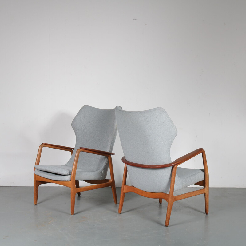 Vintage Pair of armchairs by Aksel Bender Madsen for  Bovenkamp, Netherlands