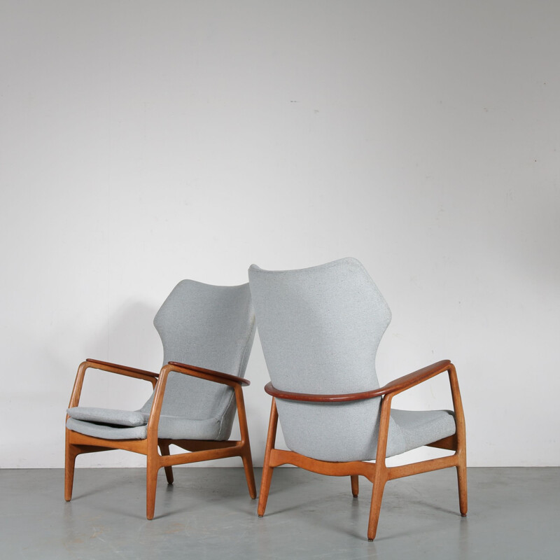 Vintage Pair of armchairs by Aksel Bender Madsen for  Bovenkamp, Netherlands