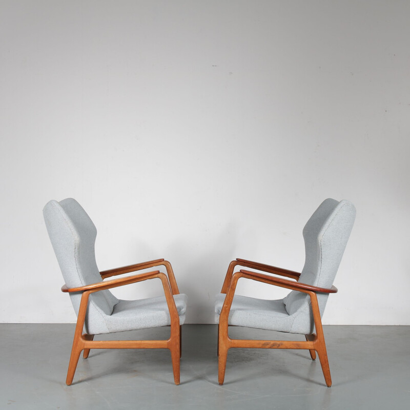 Vintage Pair of armchairs by Aksel Bender Madsen for  Bovenkamp, Netherlands