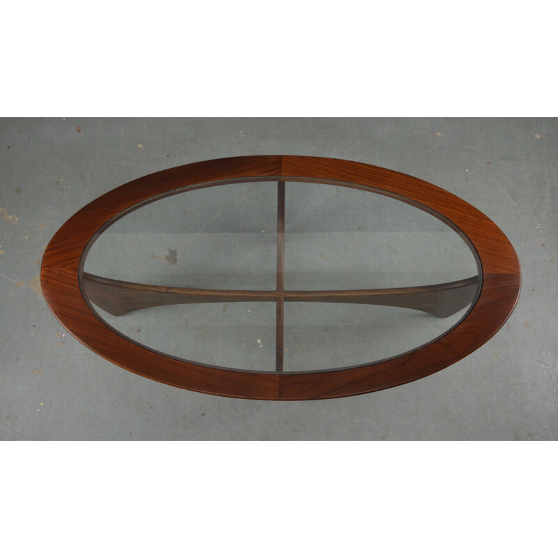 Vintage Oval Astro Coffee Table by G Plan 1960