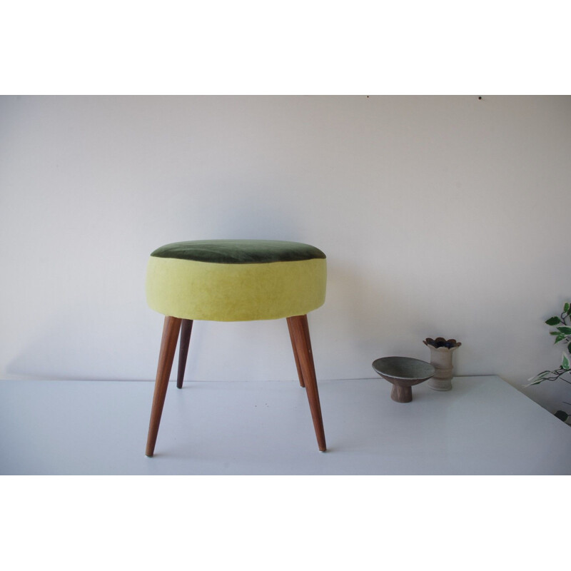 Green vintage stool, 1960s