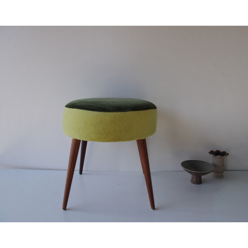 Green vintage stool, 1960s