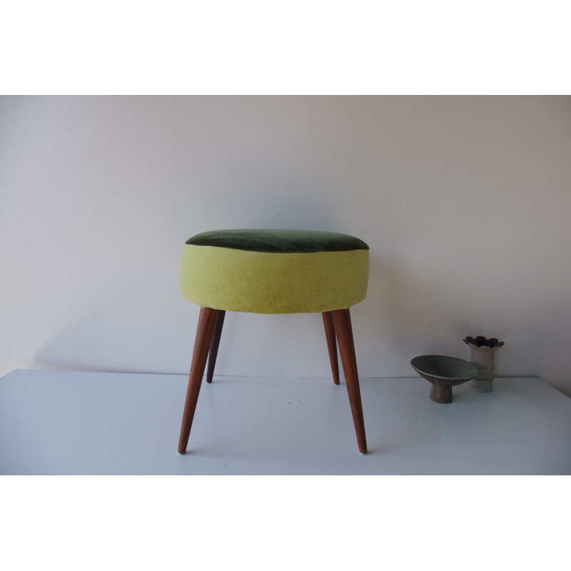 Green vintage stool, 1960s