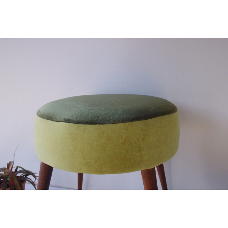 Green vintage stool, 1960s