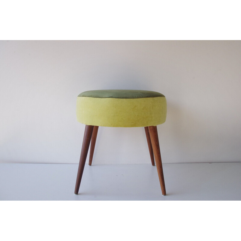 Green vintage stool, 1960s