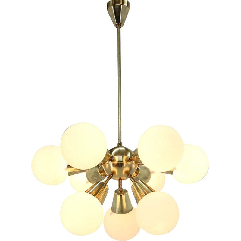 Vintage Sputnik chandelier, Czechoslovakia 1970