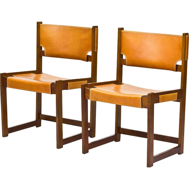 Pair of vintage Dining Chairs by Sven Kai Larsen for Nordiska Kompaniet