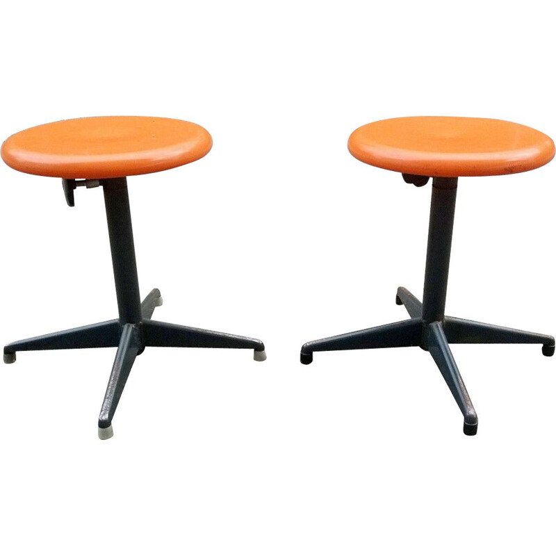 Set of 2 vintage stools, 1970s