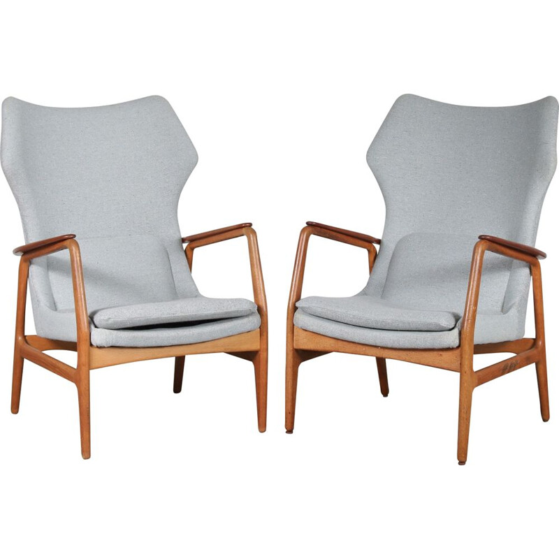 Vintage Pair of armchairs by Aksel Bender Madsen for  Bovenkamp, Netherlands