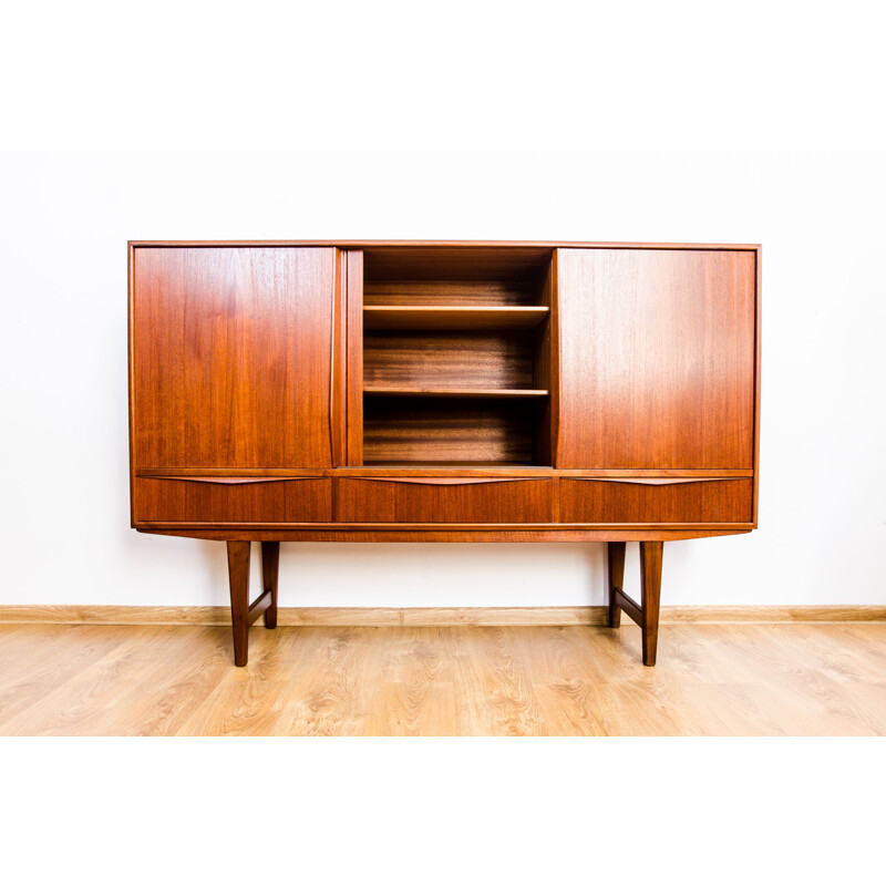 Danish teak vintage cabinet by E. W. Bach for Sejling Skabe, 1957
