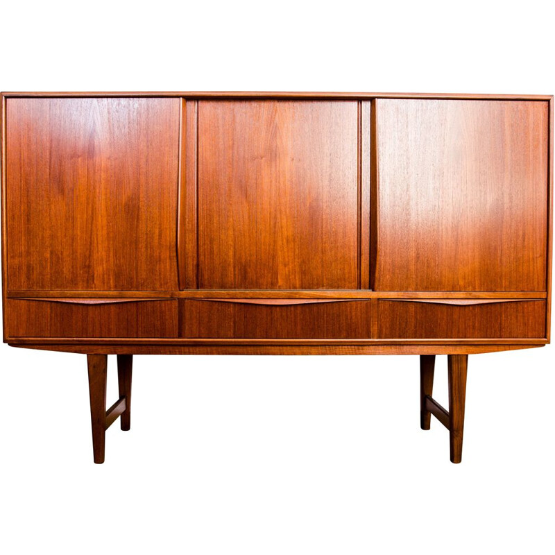 Danish teak vintage cabinet by E. W. Bach for Sejling Skabe, 1957