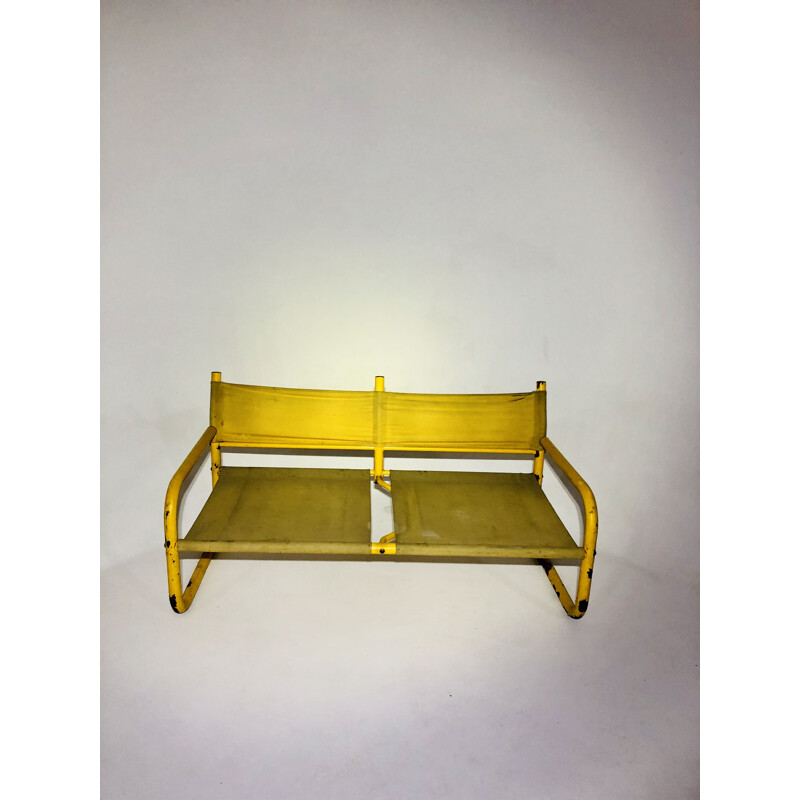 Vintage yellow bench