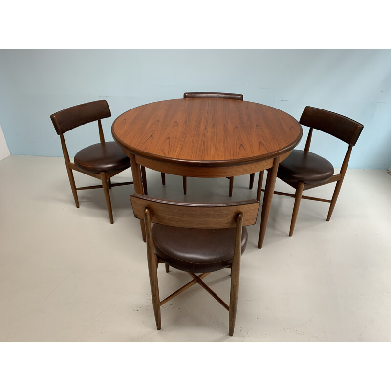 Vintage dining set in wood by G-Plan, 1960s
