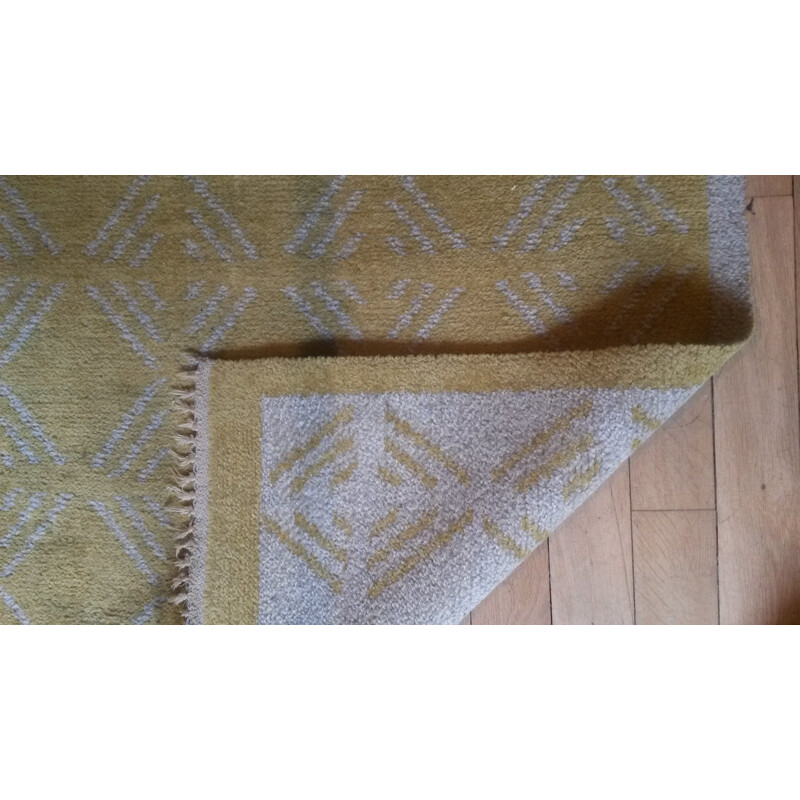 Swedish yellow wool carpets - 1960s