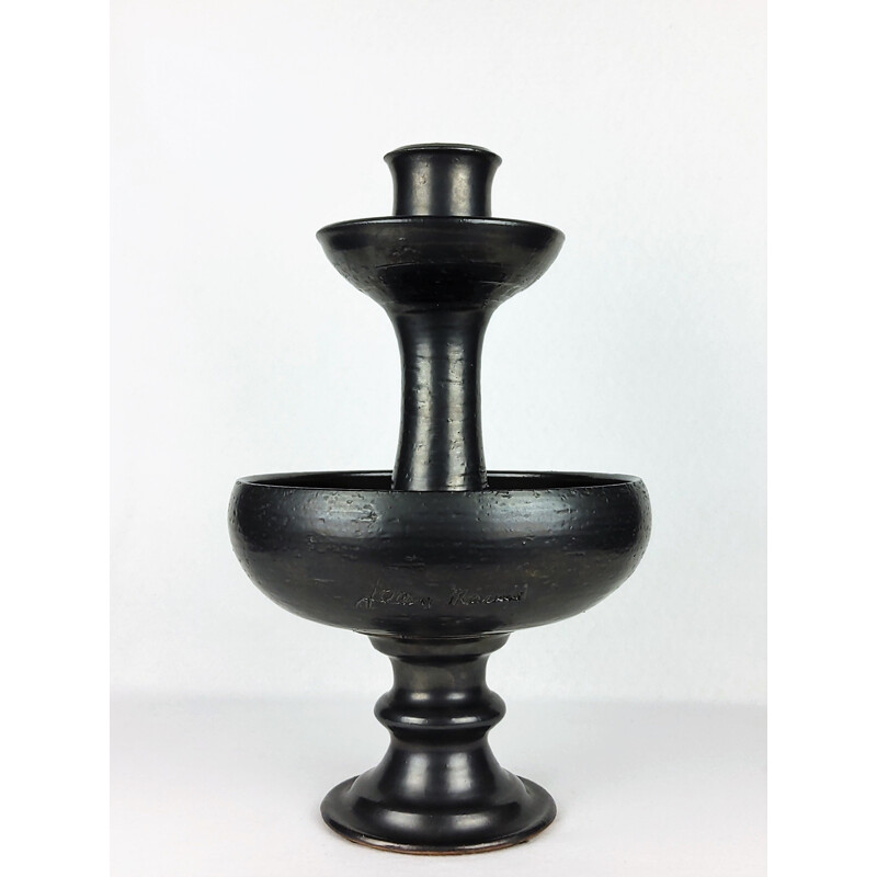 Vintage ceramic candlestick by Jean Marais