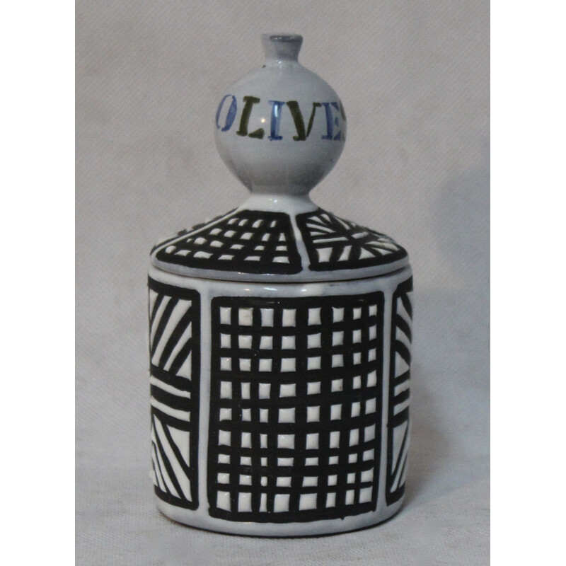 Pot en céramique noire Vallauris, Roger CAPRON - 1950