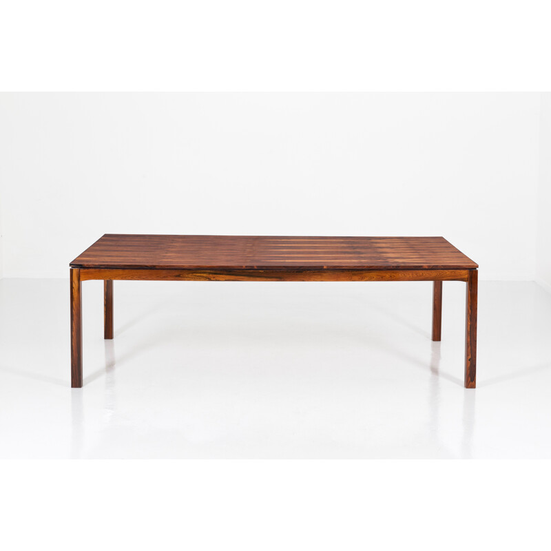 Table vintage Scandinave en palissandre de Rio, 1960s