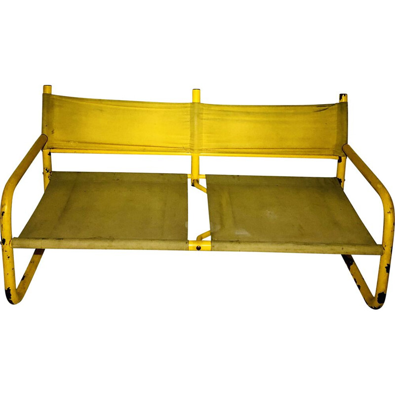 Vintage yellow bench