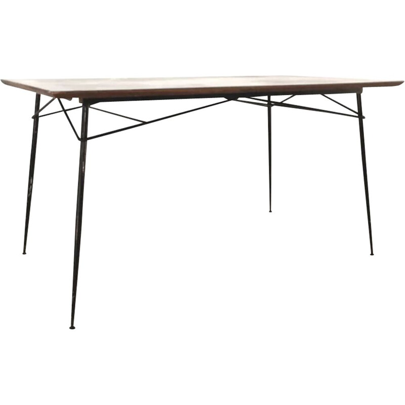 Vintage wooden table by Henry Lancel