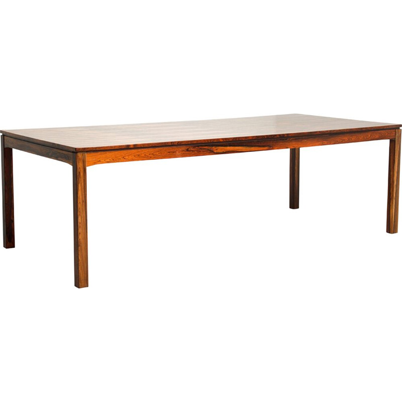 Table vintage Scandinave en palissandre de Rio, 1960s