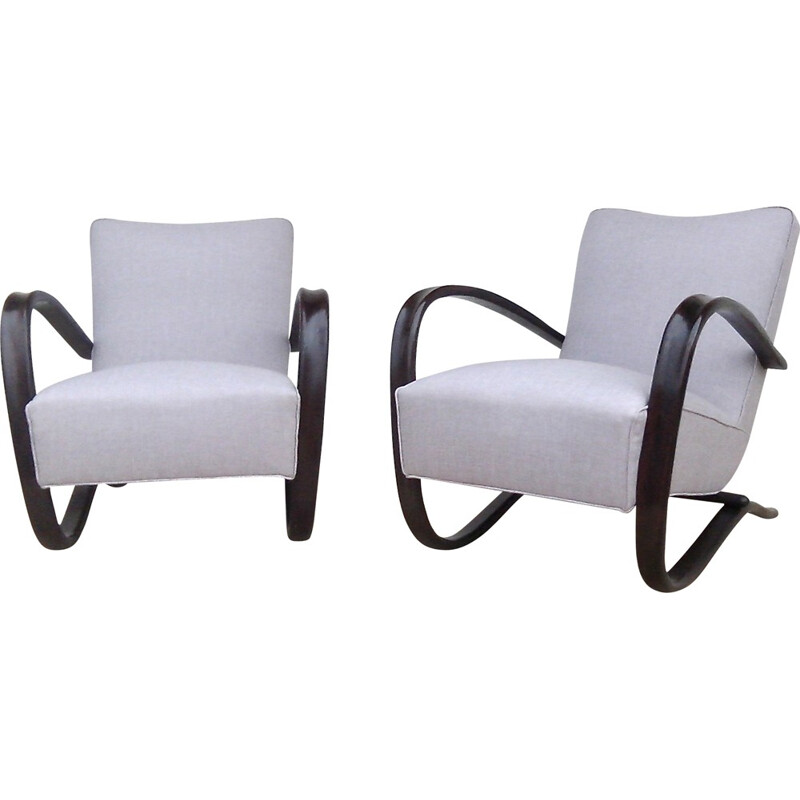 Set of 2 Thonet H269 easy chairs, Jindrich HALABALA - 1940s