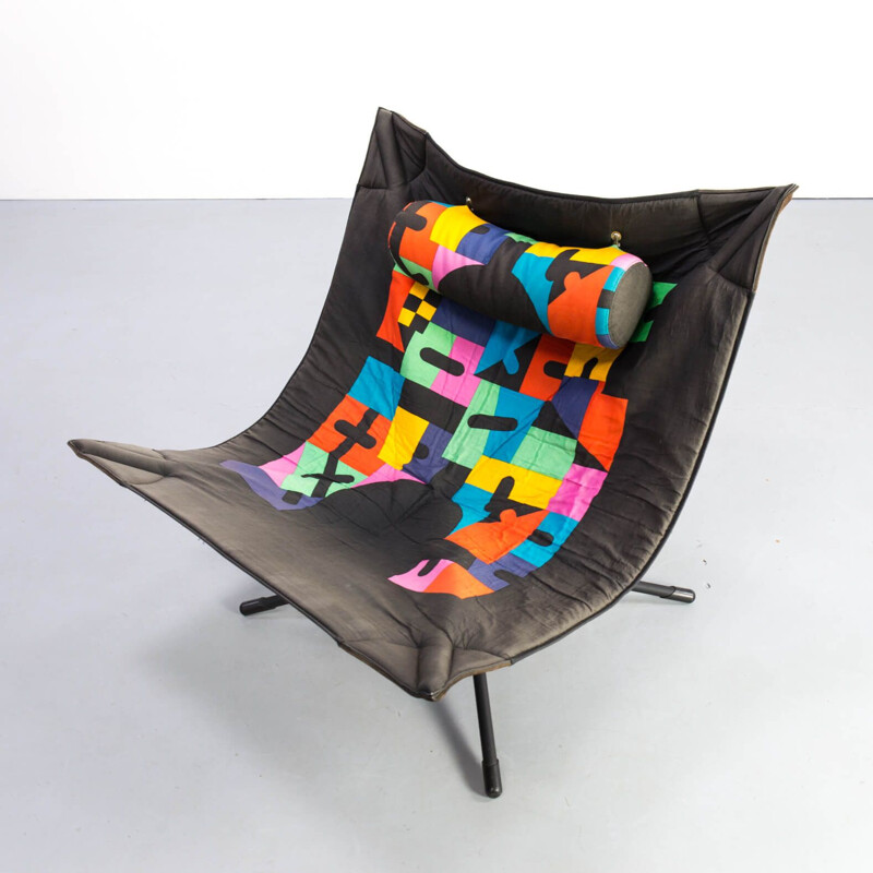 Vintage "Miamina" chair Alberto by Salviati & Ambrogio Tresoldi for Saporiti, 1980