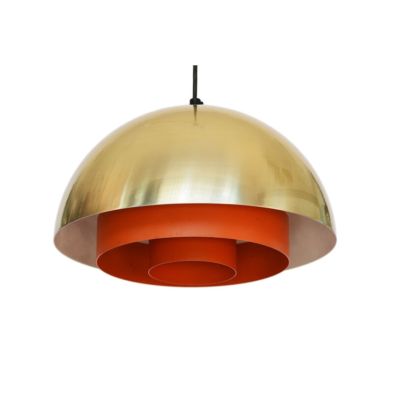 Vintage pendant light "Milieu" by Jo Hammerborg for Lyfa, Denmark, 1970s