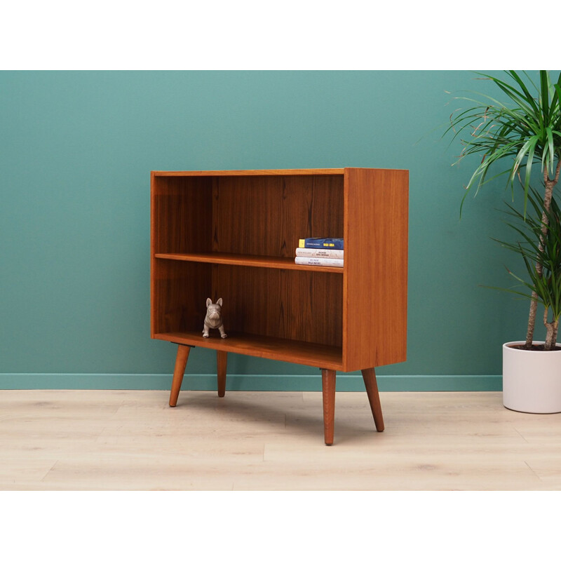 Vintage bookcase in teak veneer, Scandinavian design, 1960-1970